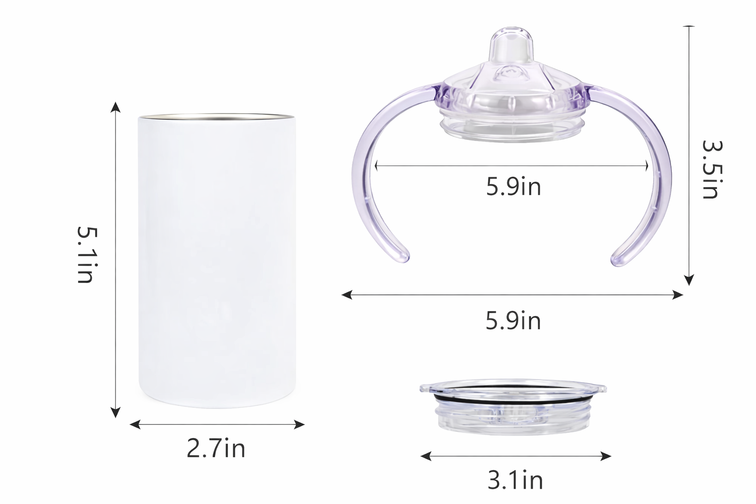 Horizon Crafted Grow-With-Me Personalized Sippy Cup – 12oz Stainless Steel - Image 5