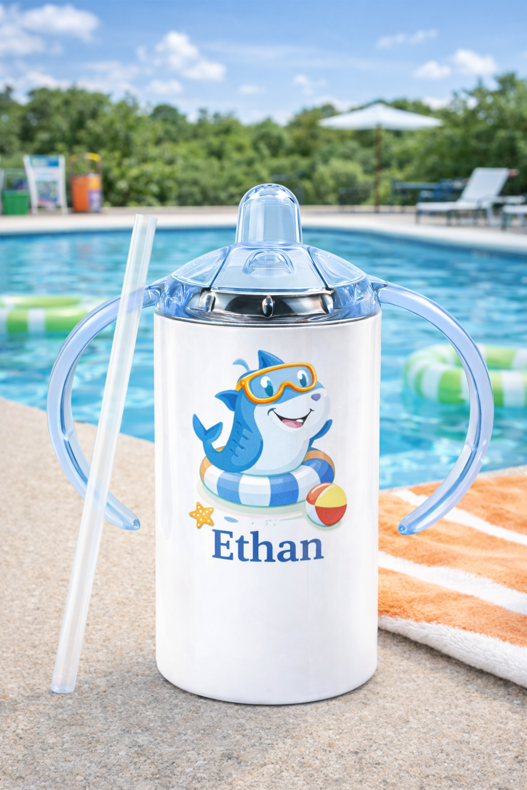 Horizon Crafted Grow-With-Me Personalized Sippy Cup – 12oz Stainless Steel