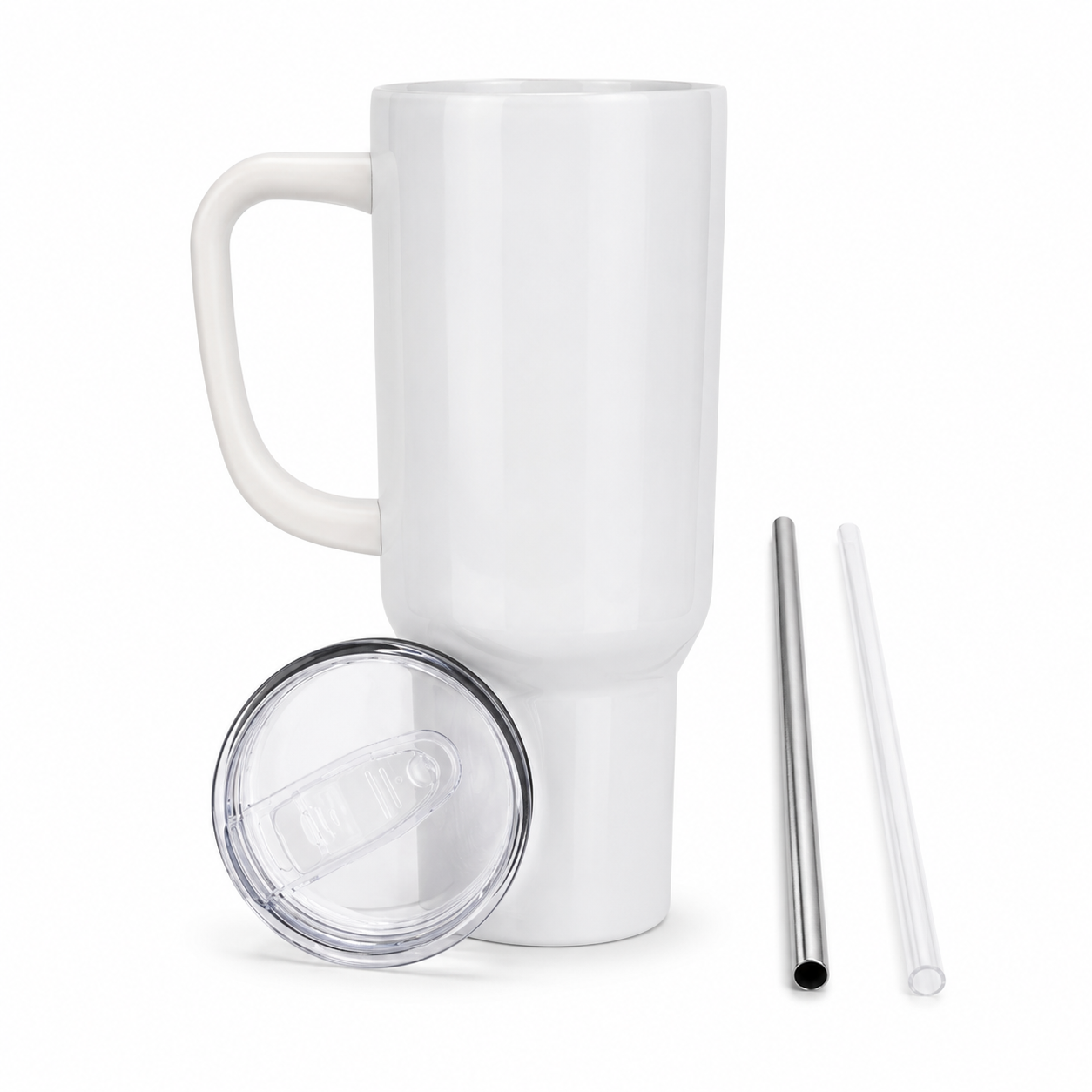 40 oz Personalized Tumbler with Handle - Image 4