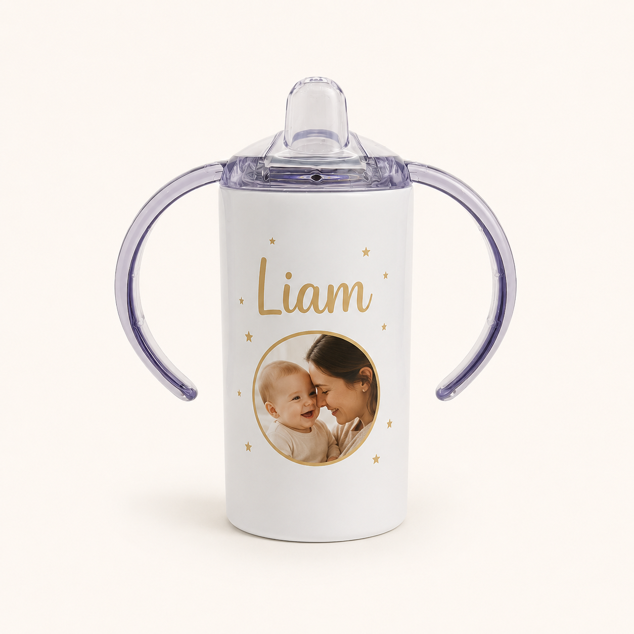 Personalized Sippy-to-Straw Baby Cup