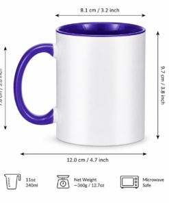 Alternative view of Personalized Coffee Mug with Color Handle
