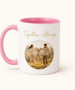 Personalized Coffee Mug with Color Handle