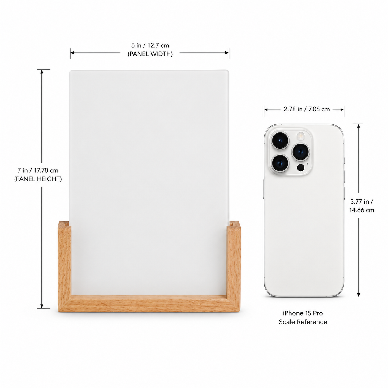 Personalized Photo Night Light with Wood Stand - Image 4