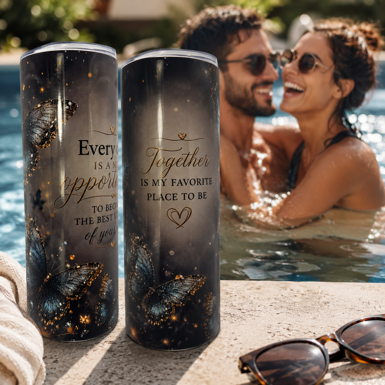 20 oz Personalized Skinny Tumbler - Image 3
