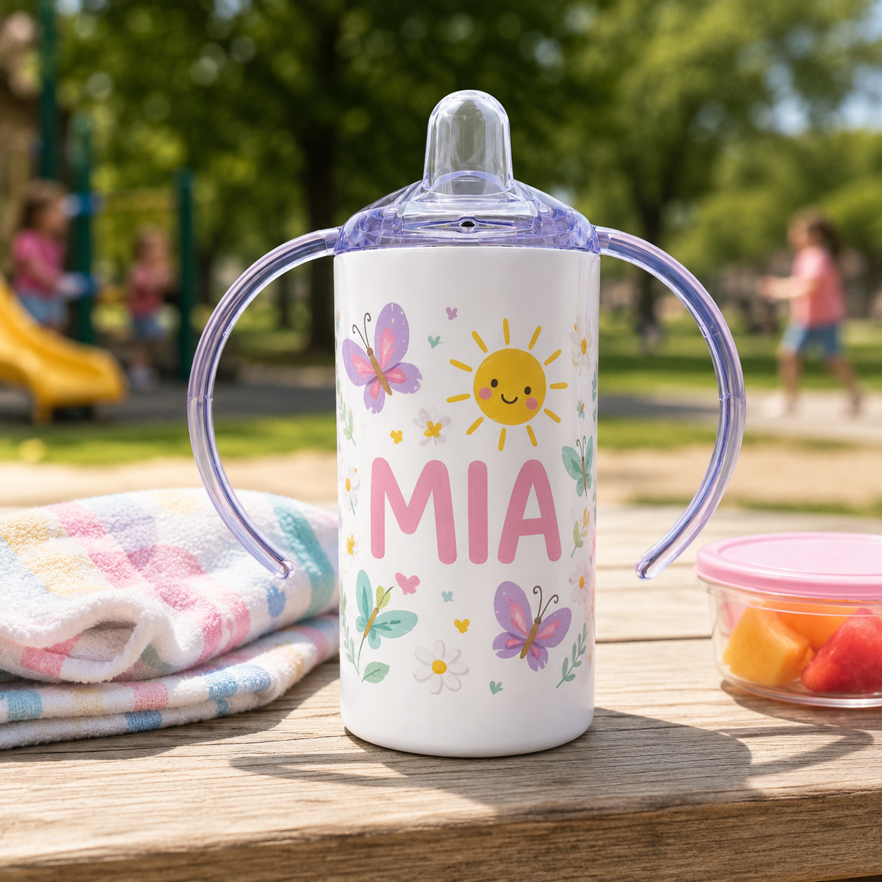 Personalized Sippy-to-Straw Baby Cup - Image 2
